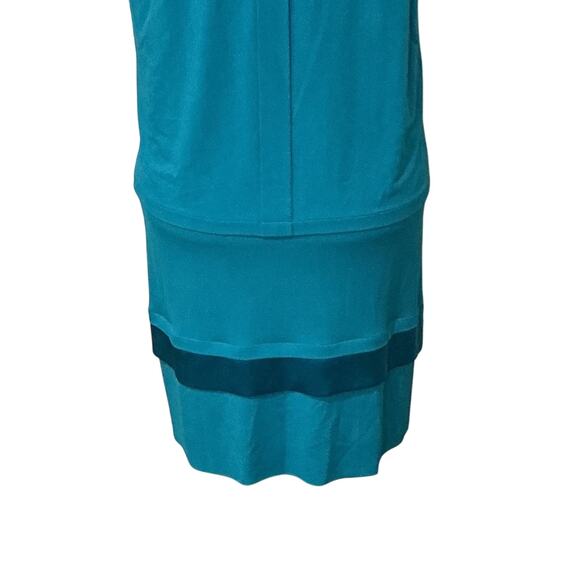 Blumarine Made in Italy Women’s Teal Blue Casual Sleeveless Dress Size I42/US M - Picture 9 of 11
